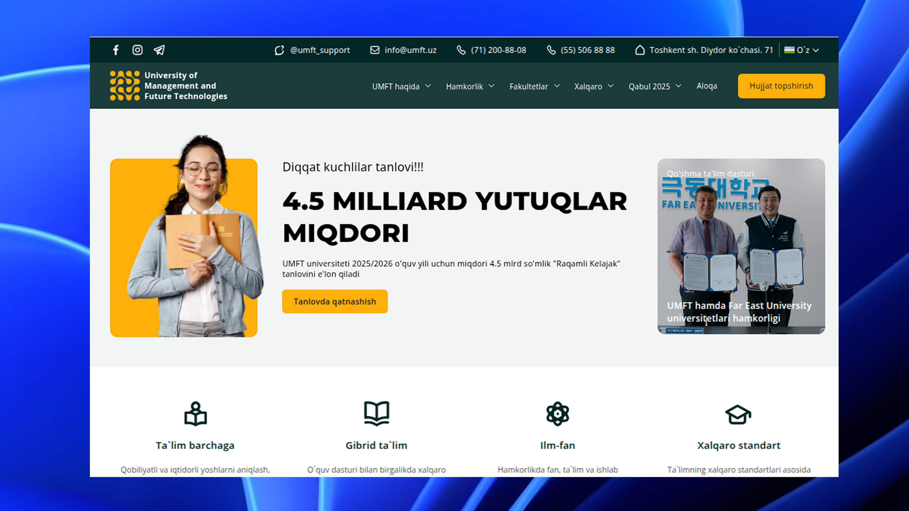 Content Management API For University